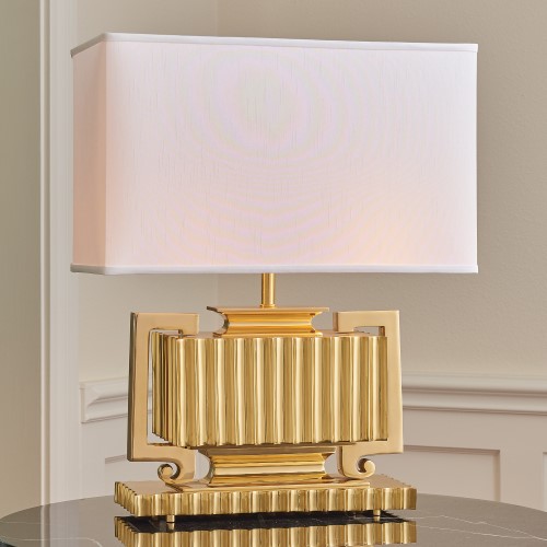 Fluted Urn Lamp-Brass Fluted Urn Lamp-Brass