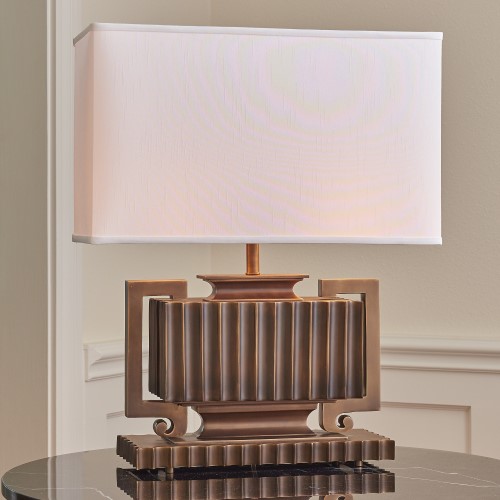 Fluted Urn Lamp-Light Bronze Fluted Urn Lamp-Light Bronze
