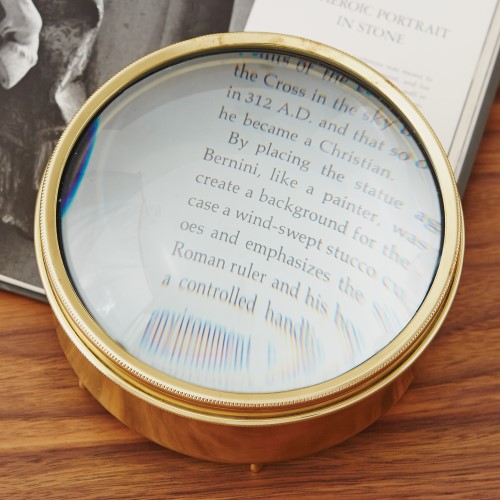Oversized Loupe-Brass Oversized Loupe-Brass
