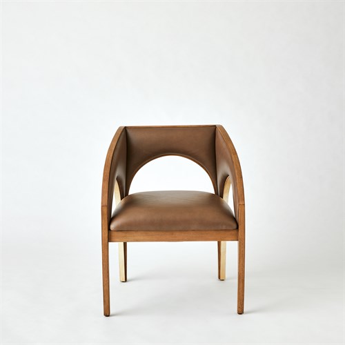 Arches Dining Chair-Nutmeg/Champagne