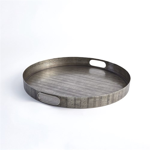 Kokoro Etched Round Tray-Nickel