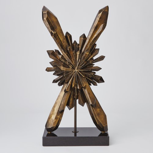Faceted X Sculpture-Bronze Faceted X Sculpture-Bronze