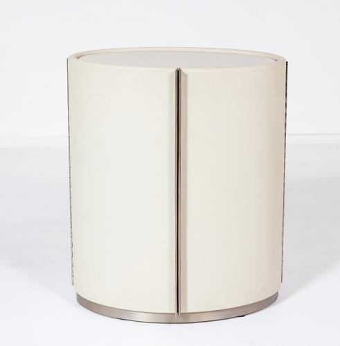 Ellipse Barrel Table-Ivory Ellipse Barrel Table-Ivory