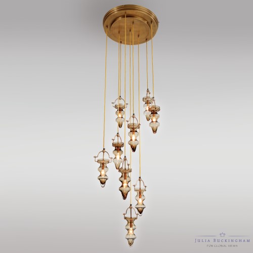 Tea Light Chandelier-Smoke Tea Light Chandelier-Smoke