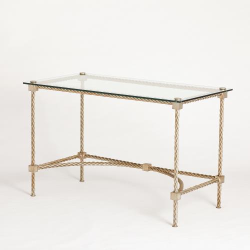 Rope Vanity/Writing Table-Silver Leaf Rope Vanity/Writing Table-Silver Leaf
