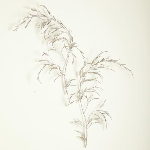 S/2 Weeping Willow Wall Decor-Silver Leaf