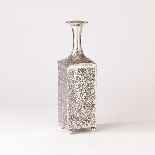 Aluminum Bottle Vase-Nickel