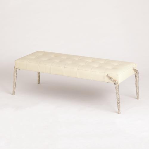 Bristol Branch Bench-Milk Leather