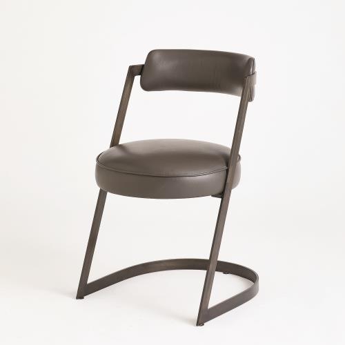 Geo Chair-Graphite Leather Geo Chair-Graphite Leather